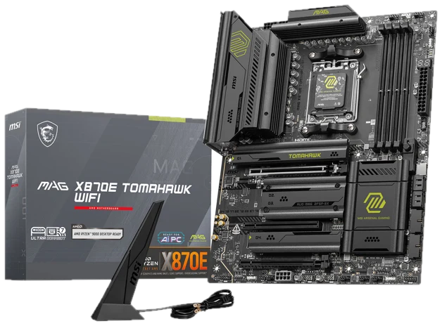 MSI MAG X870E Tomahawk WiFi Mainboard, Sockel AM5, AMD X870E, ATX, DDR5