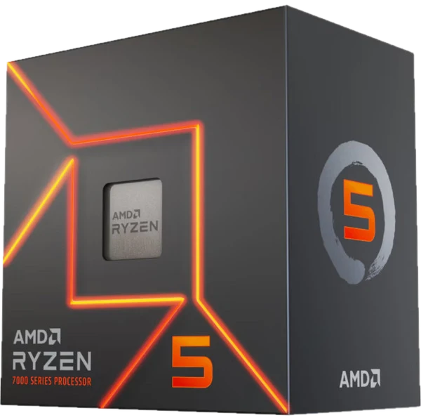 AMD Ryzen 5 7500 Wraith Stealth CPU - 6 Kerne - 3.7 GHz - AMD AM5 - AMD Boxed (mit Kühler)