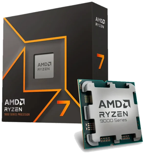 AMD Ryzen 7 9700X CPU, 8 Kerne, 5,5 GHz, AM5 (Zen 5) - boxed, ohne Kühler