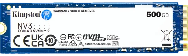 Kingston NV3 NVMe, PCIe 4.0 M.2 Typ 2280 - 500 GB