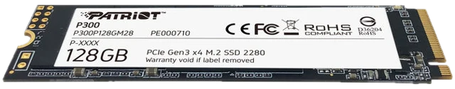 Patriot P300 NVMe SSD, PCIe 3.0 M.2 Typ 2280 - 128 GB