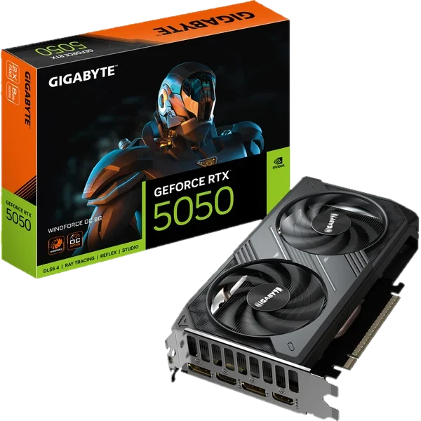 GIGABYTE GeForce RTX 5050 WINDFORCE OC 8G, 8192 MB GDDR6