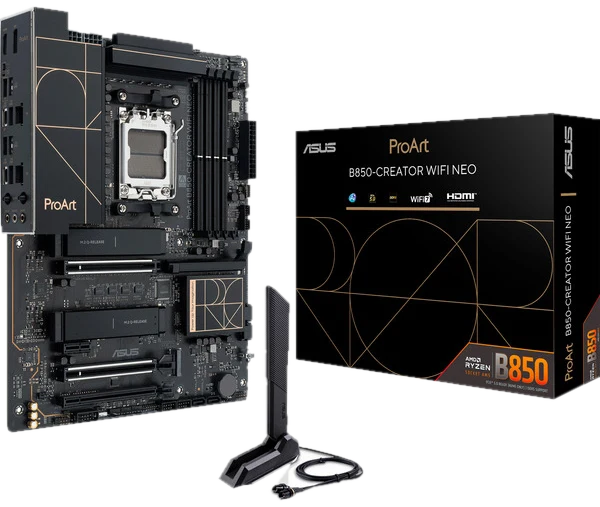 ASUS ProArt B850-CREATOR WIFI NEO Mainboard - AMD B850 - AMD AM5 - DDR5 RAM - ATX