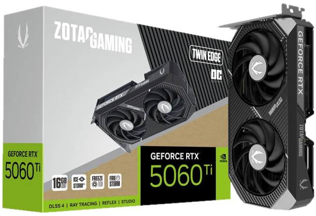 ZOTAC GAMING GeForce RTX 5060 Ti Twin Edge OC, 16384 MB GDDR7