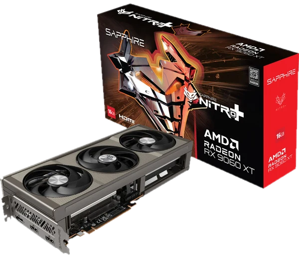 Sapphire Nitro+ Radeon RX 9060 XT Gaming OC Grafikkarte, 16384 MB GDDR6