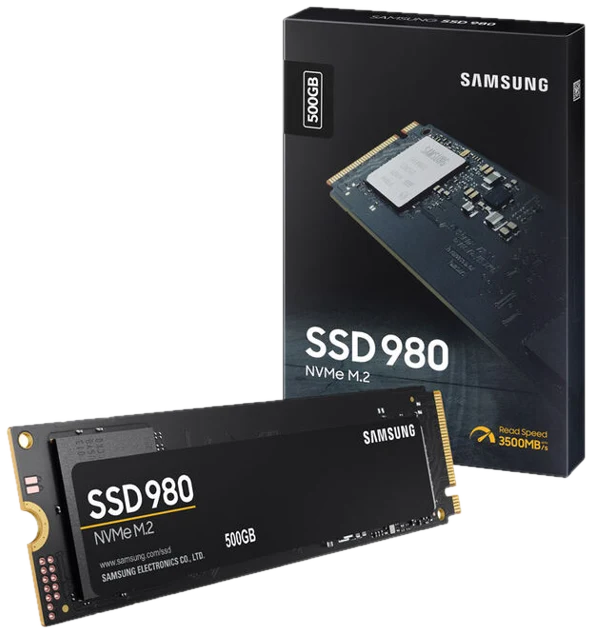 Samsung 980 NVMe SSD, PCIe 3.0 M.2 Typ 2280 - 500 GB