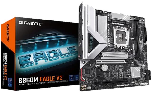 GIGABYTE B860M Eagle V2 Mainboard, Sockel 1851, Intel B860, mATX, DDR5