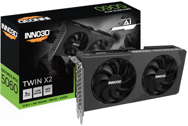 INNO3D GeForce RTX 5060 Twin X2, 8192 MB GDDR7