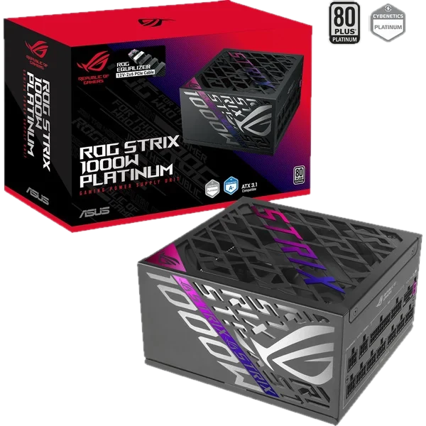 ASUS ROG STRIX Platinum (ROG Equalizer) / schwarz - Netzteile - 1000 Watt - ATX 3.1 - 80 Plus Platinium