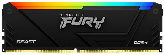 DDR4 Kingston Fury Beast RGB - 32 Go (2 x 16 Go) 3200 MHz - CAS 16