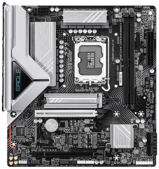 GIGABYTE B860M Eagle V2 Mainboard, Sockel 1851, Intel B860, mATX, DDR5