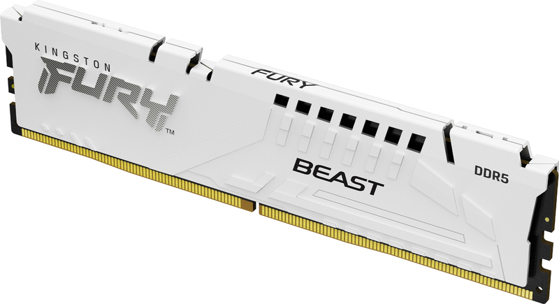 Kingston DDR5 Fury Beast 1 x 16 GB 6000 MHz CL 30 Wit KF560C30BWE-16 geheugenmodule