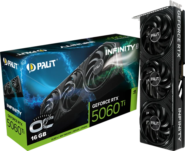Palit GeForce RTX 5060Ti Infinity 3 OC, 16384 MB GDDR7