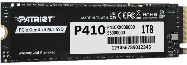 Patriot P410 SSD, PCIe 4.0 M.2 2280 - 1 TB