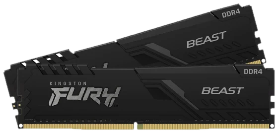 Kingston Fury Beast - 2x32 Go - DDR4 3200 MHz - CL16 Noir