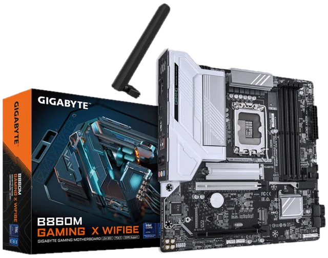 GIGABYTE B860M Gaming X WiFi6E Mainboard, Sockel 1851, Intel B860, mATX, DDR5