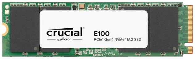 Crucial E100 NVMe SSD, PCIe 4.0 M.2 Typ 2280 - 1 TB, retail