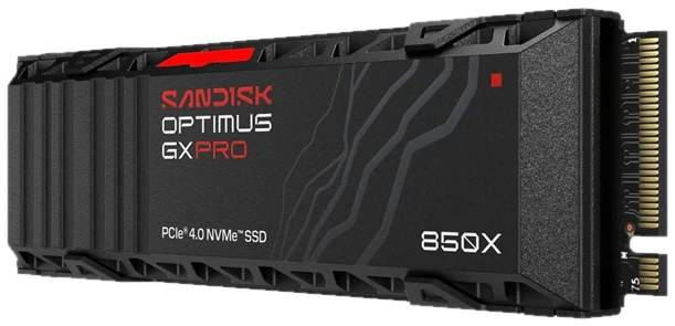 SANDISK Optimus GX PRO 850X SSD - 4TB - M.2 2280 - PCIe 4.0 - Heatsink