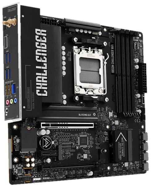 ASRock B850M Challenger WiFi Mainboard - AMD B850 - AMD AM5 - DDR5 RAM - Micro-ATX