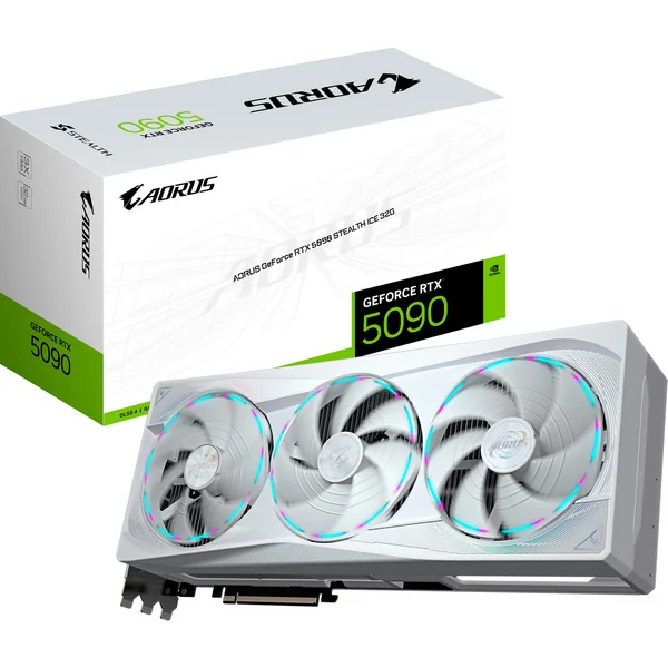 GeForce RTX 5090 AORUS STEALTH ICE 32G, Carte graphique