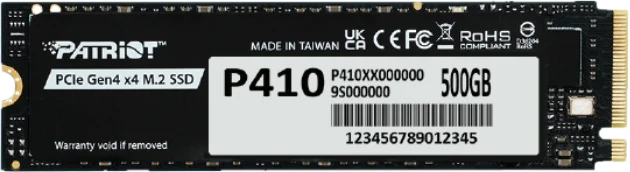 Patriot P410 SSD, PCIe 4.0 M.2 2280 - 500 GB