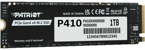 Patriot P410 SSD, PCIe 4.0 M.2 2280 - 1 TB
