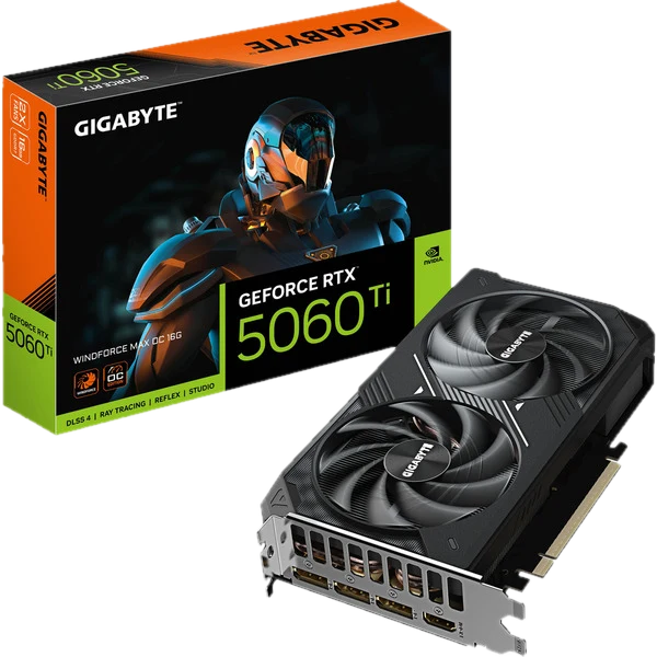 GIGABYTE GeForce RTX 5060 Ti Windforce MAX OC 16G, 16384 MB GDDR7