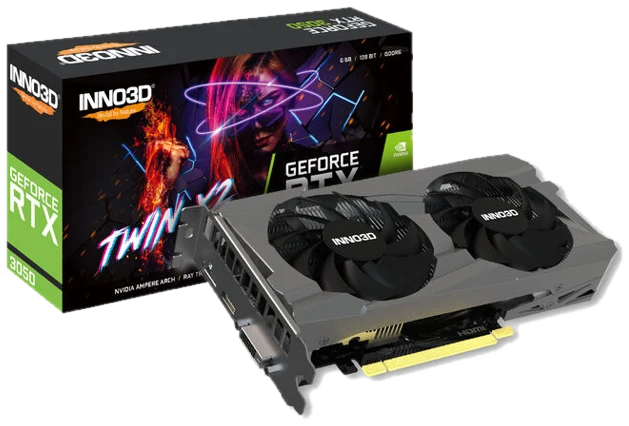 INNO3D GeForce RTX 3050 Twin X2 V2 Special, 6144 MB GDDR6