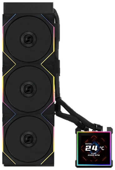 Lian Li HydroShift II LCD-S 360TL Flex Black - CPU-Wasserkühlung - Max 33 dBA
