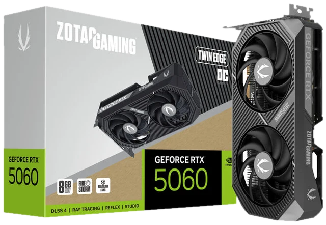 ZOTAC GAMING GeForce RTX 5060 Twin Edge OC, 8192 MB GDDR7