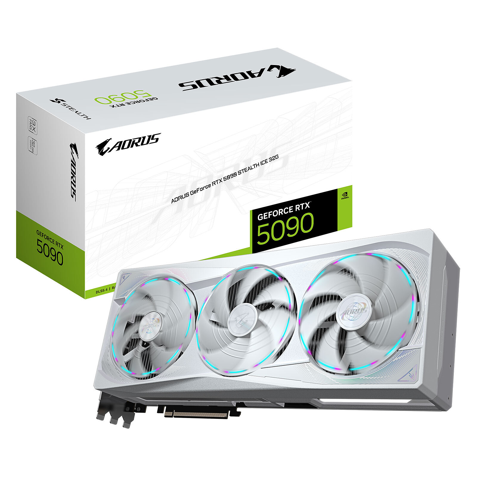 GeForce RTX 5090 AORUS STEALTH ICE 32G, Carte graphique