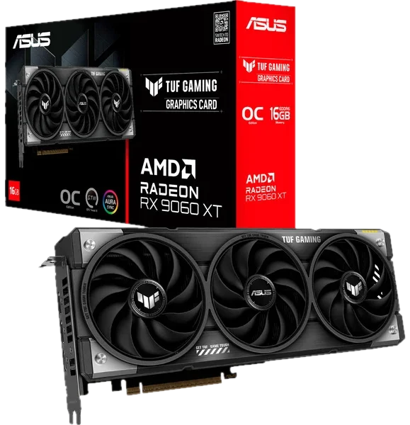 ASUS Radeon RX 9060 XT TUF OC - 16GB GDDR6 RAM
