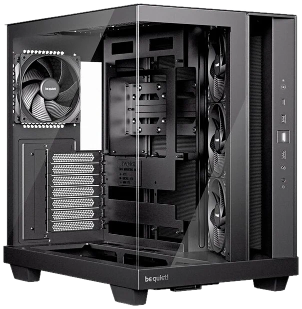 be quiet! Light Base 500 PC-Gehäuse, Midi-Tower, ATX, Tempered Glass - schwarz