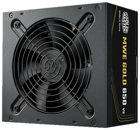 Cooler Master MWE Gold V3 ATX 3.1 Non-Modular Series power supply unit Netzteile - 650 Watt - 120 mm - ATX 3.1 - 80 Plus Gold zertifiziert