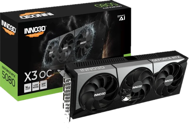 INNO3D GeForce RTX 5080 X3 OC 16GB Videokaart