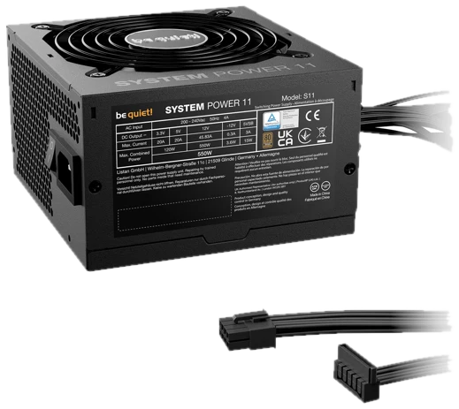 be quiet! System Power 11 80 PLUS Bronze Netzteil, ATX 3.1, PCIe 5.1 - 450 Watt, schwarz