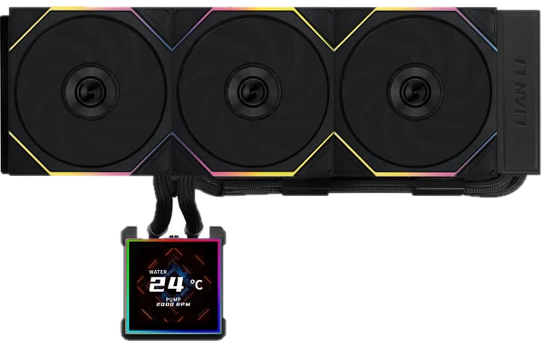 Lian Li HydroShift II LCD-S 360TL Flex Black - CPU-Wasserkühlung - Max 33 dBA