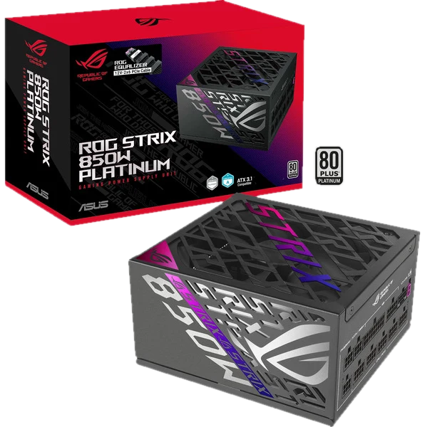 ASUS ROG STRIX Platinum (ROG Equalizer) / schwarz - Netzteile - 850 Watt - ATX 3.1 - 80 Plus Platinium