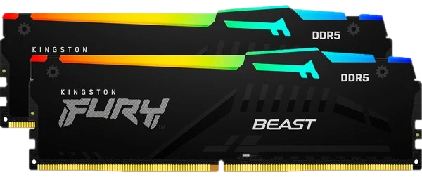 DDR5 Kingston Fury Beast RGB - 32 Go (2 x 16 Go) 6000 MHz - CAS 30