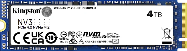 Kingston NV3 NVMe-SSD, PCIe 4.0, M.2 Typ 2280 - 4 TB