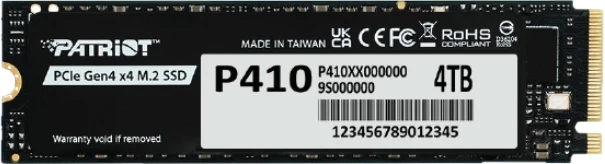 Patriot P410 SSD, PCIe 4.0 M.2 2280 - 4 TB