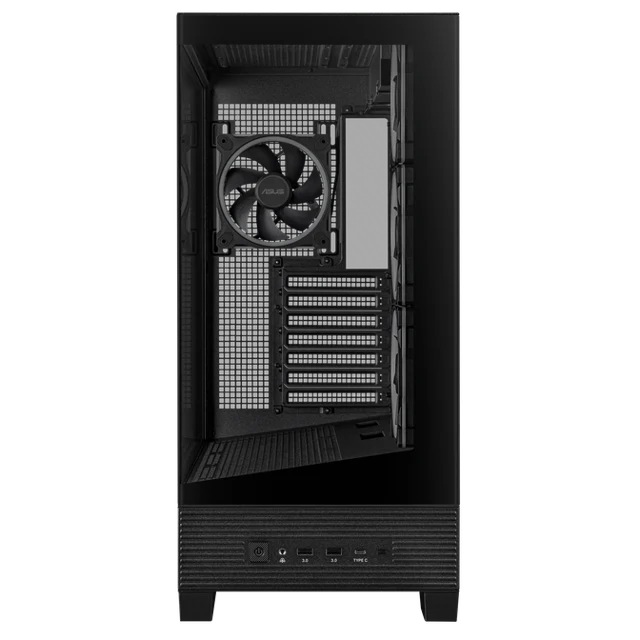 ASUS A31 Plus TG ARGB PC-Gehäuse, Midi-Tower, ATX, Tempered Glass - schwarz