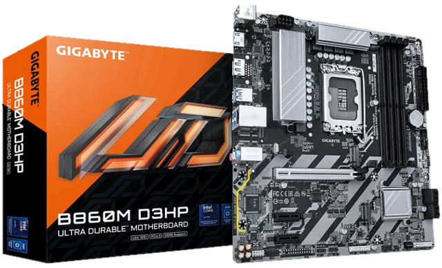 GIGABYTE B860M D3HP Mainboard, Sockel 1851, Intel B860, mATX, DDR5