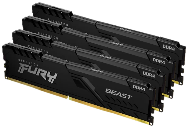 Kingston FURY Beast 128 Go (4 x 32 Go) DDR4 3200 MHz CL16
