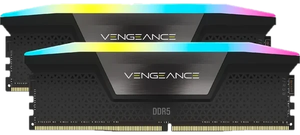 Corsair Vengeance RGB DDR5-6000 RAM, CL30, XMP - 32 GB Dual-Kit, schwarz