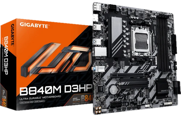 GIGABYTE B840M D3HP Mainboard - AMD B840 - AMD AM5 - DDR5 RAM - Micro-ATX