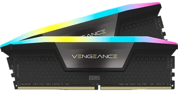 Corsair Vengeance RGB DDR5-6000 RAM, CL30, EXPO - 32 GB Dual-Kit, grau
