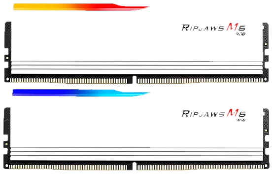 G.Skill Ripjaws M5 RGB 32 Go (2 x 16 Go) DDR5 6800 MHz CL34 - Blanc
