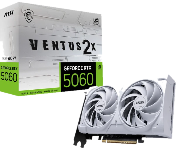 MSI GeForce RTX 5060 8G Ventus 2X OC White, 8192 MB GDDR7