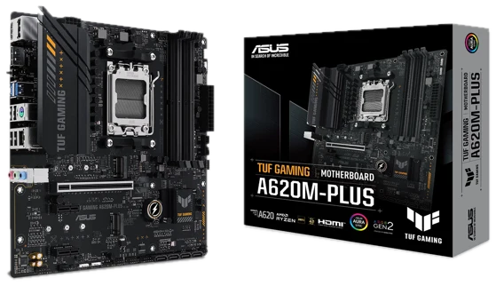 ASUS TUF Gaming A620M-Plus, AMD A620 Mainboard - Sockel AM5, DDR5